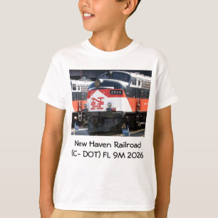 T-shirts Estrada de ferro de New Haven (PONTO) FL 9M do c