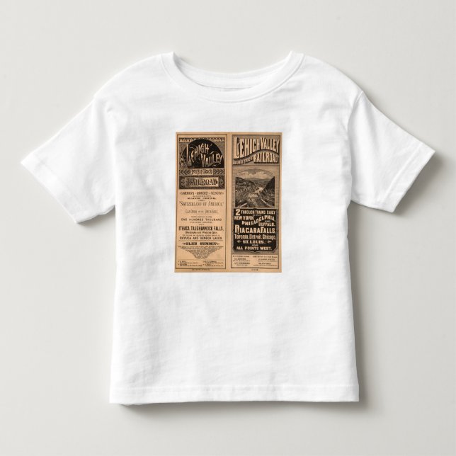 T-shirts Estrada de ferro do vale de Lehigh (Frente)