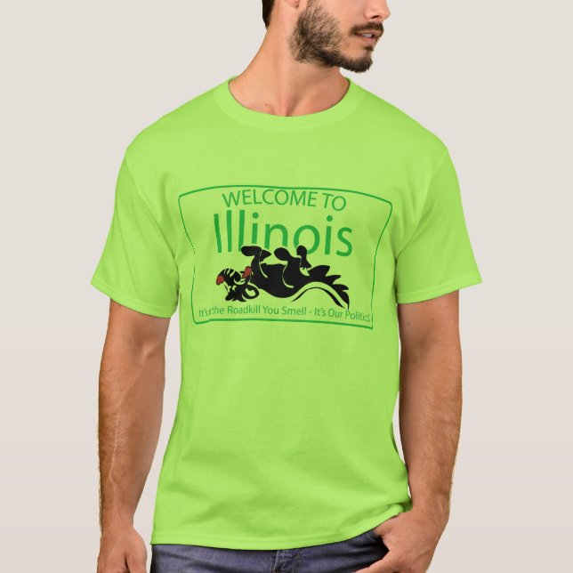 T-shirts Estrada de Illinois (Frente)