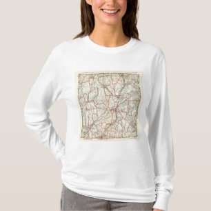 T-shirts Estradas da bicicleta em New York e em connecticut