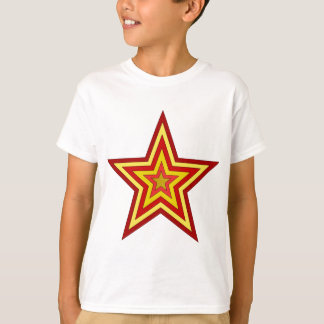 T-shirts Estrela amarela vermelha