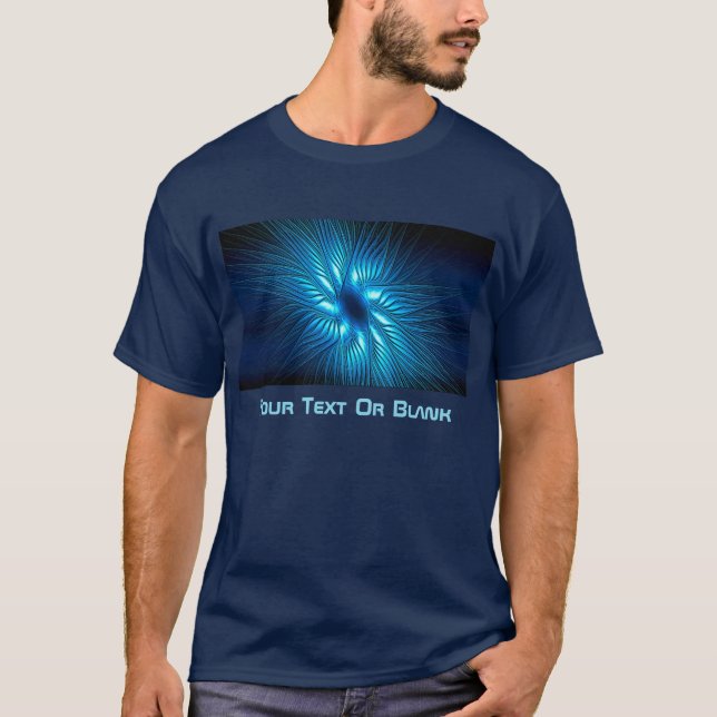 T-shirts Estrela Azul Esculpida (Frente)