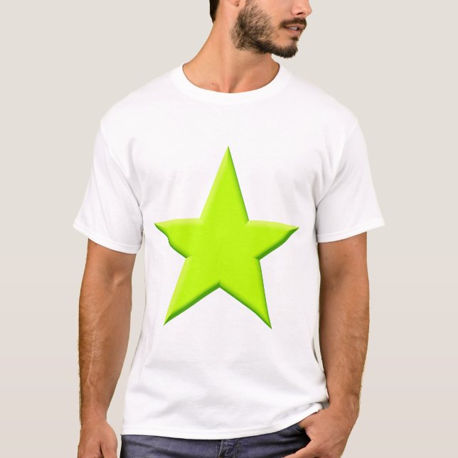 T-shirts Estrela - Chartreuse (Frente)