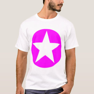 T-shirts Estrela circundada - magenta