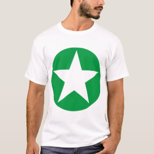 T-shirts Estrela circundada - verde