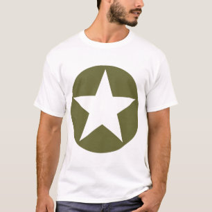 T-shirts Estrela circundada - verde azeitona