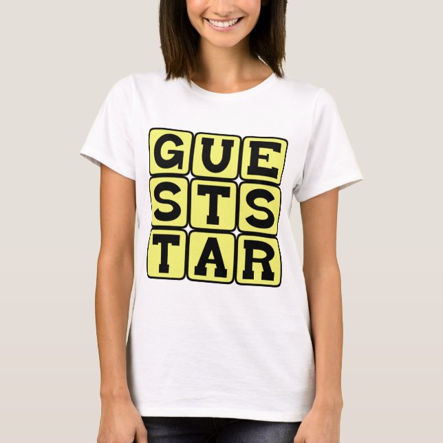 T-shirts Estrela Convidada, Ator em Destaque (Frente)