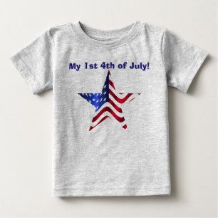 T-shirts Estrela da Bandeira Americana 1º de Julho