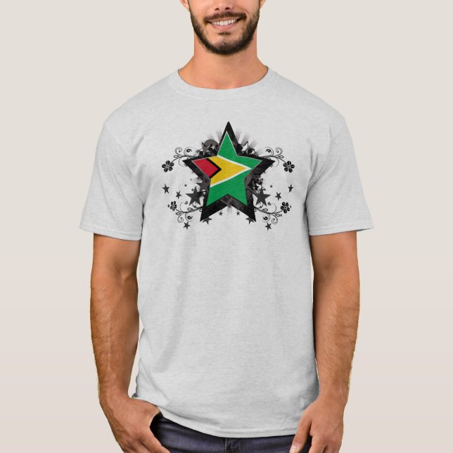 T-shirts Estrela de Guyana (Frente)
