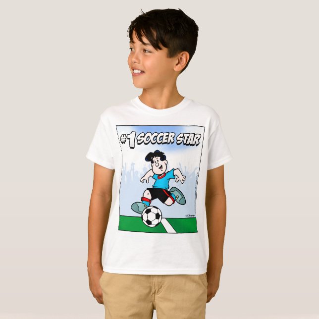 T-shirts Estrela do Futebol (Frente Completa)