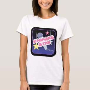 T-shirts estrela do karaokê