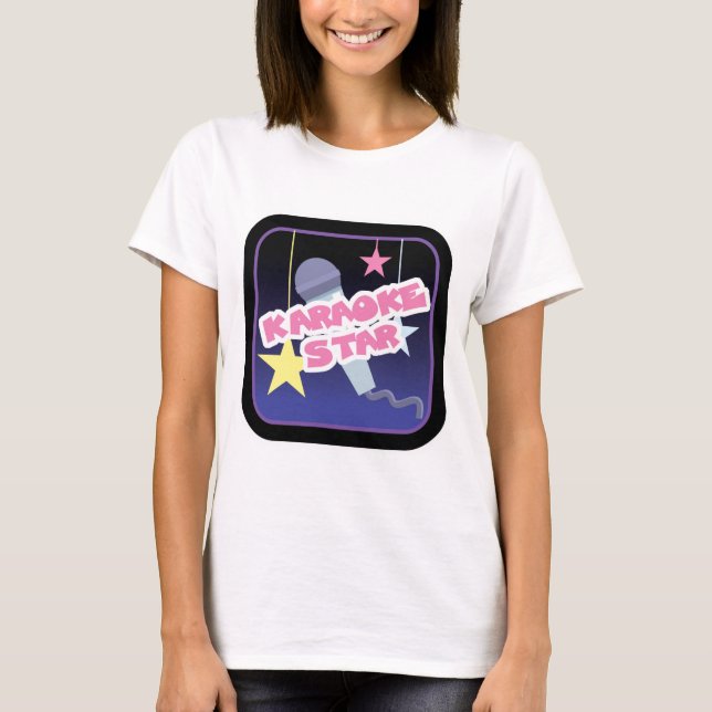 T-shirts estrela do karaokê (Frente)