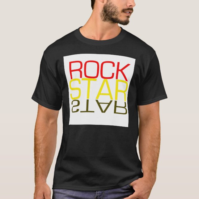 T-shirts Estrela do rock (Frente)