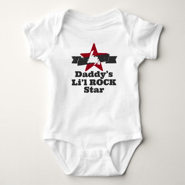 T-shirts Estrela do rock de Li'l (pai) (Frente)