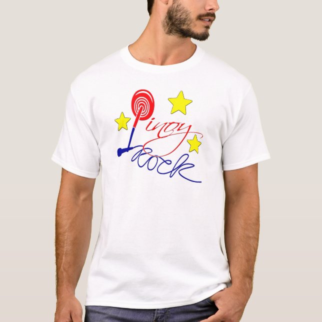 T-shirts Estrela do rock de Pinoy (Frente)