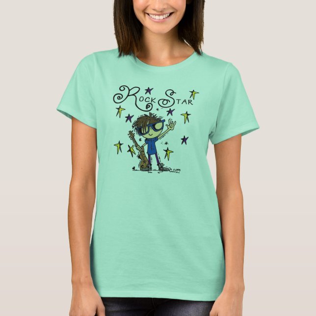 T-shirts Estrela do rock triguenha (Frente)