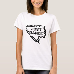 T-shirts Estrela estrelada - apenas dança - preto