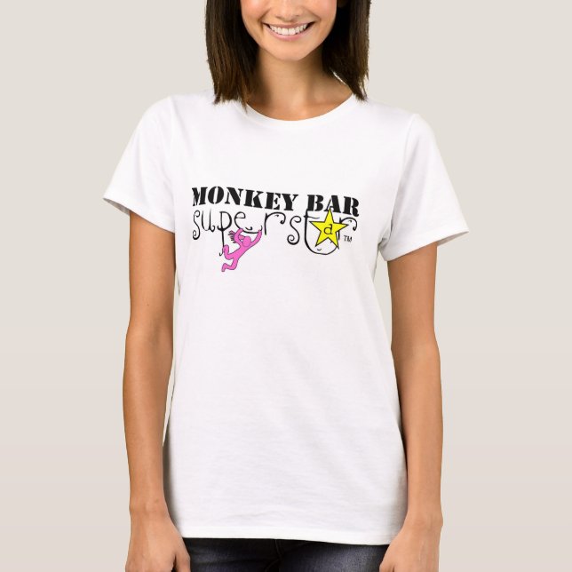 T-shirts Estrela mundial do bar de macaco (meninas) (Frente)