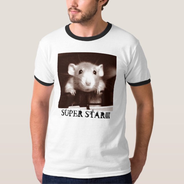 T-SHIRTS ESTRELA SUPER!!! RATO DA REGRA DOS RATOS (Frente)