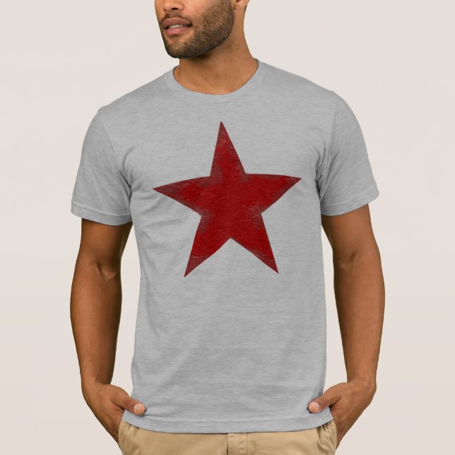 T-shirts Estrela vermelha (Frente)