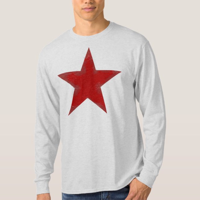T-shirts Estrela vermelha (Frente)