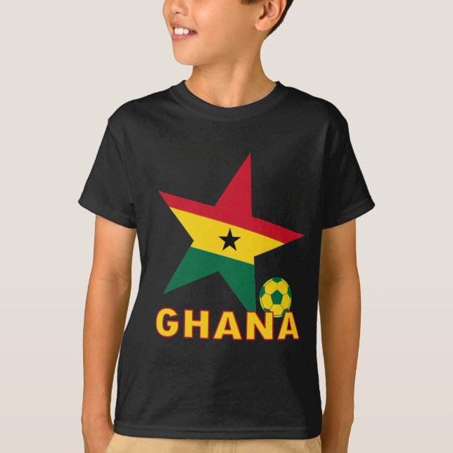 T-shirts Estrelas de futebol de Ghana (Frente)