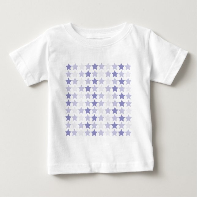 T-shirts Estrelas de Ombre Azul Patriótica (Frente)