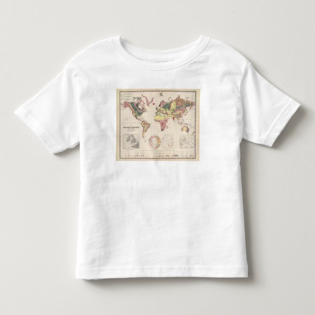 T-shirts Estrutura Geological do globo (Frente)