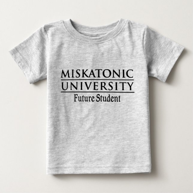 T-shirts Estudante do futuro de Miskatonic (Frente)