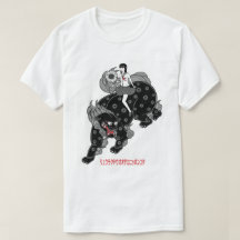 estudante e shishi (leão do templo)