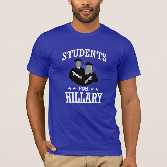 T-SHIRTS ESTUDANTES PARA HILLARY (Frente)