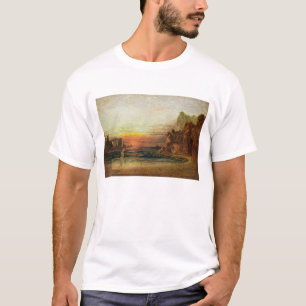 T-shirts Estude para do "a gruta calipso", c.1843 (óleo no