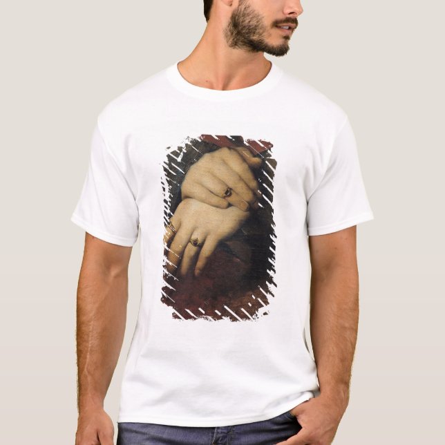 T-shirts Estudo das mãos de uma mulher (Frente)