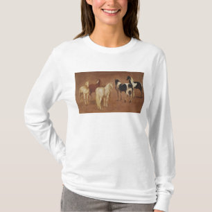 T-shirts Estudo de cinco cavalos