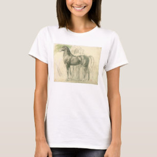 T-shirts Estudo de um Cavalo por Edgar Degas, Arte Fina Vin