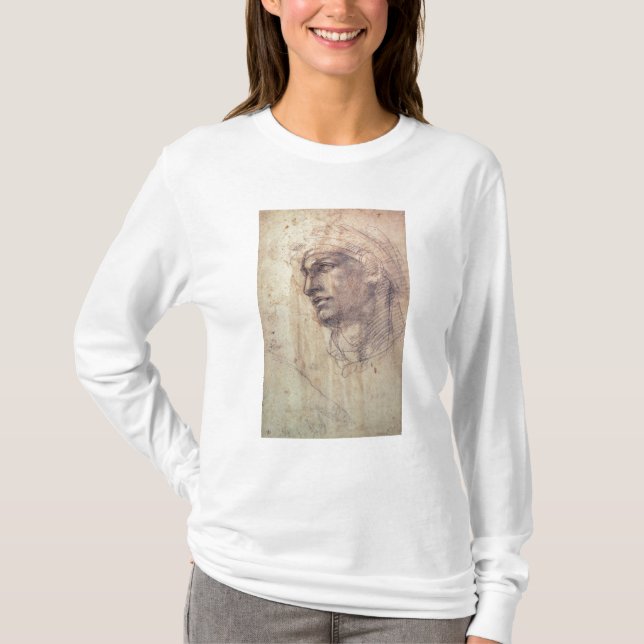 T-shirts Estudo de uma cabeça (Frente)
