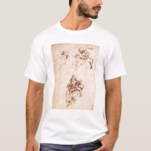 T-shirts Estudos para Madonna com um gato, c.1478-80