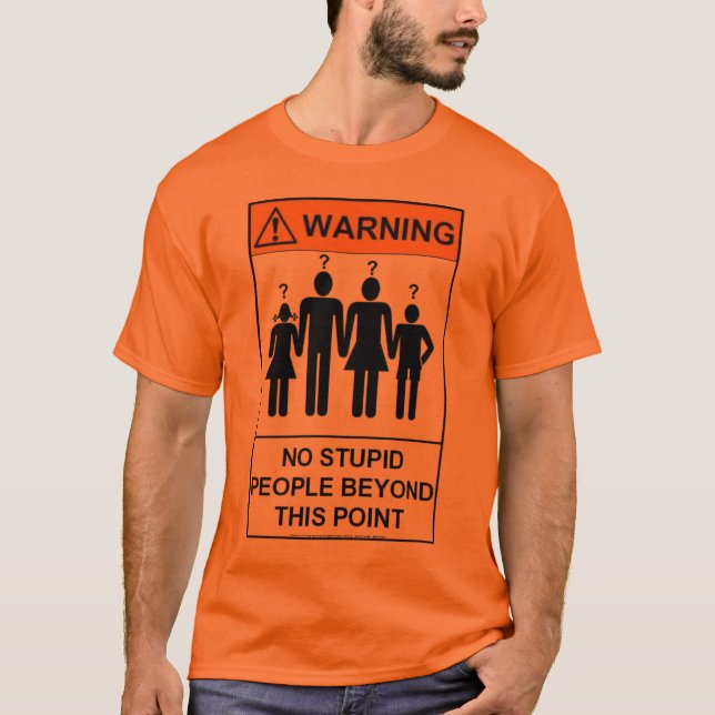 T-shirts estúpido (Frente)