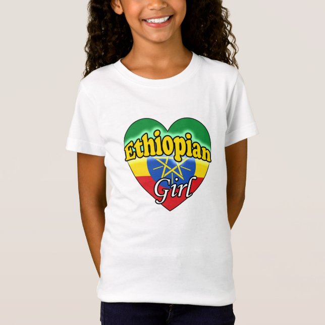 T-shirts Ethiopian Girl (Frente)