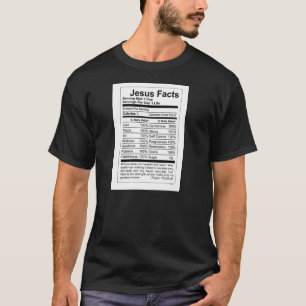T-SHIRTS ETIQUETA BRANCA DOS FATOS DE JESUS EM HOMENS; T DA