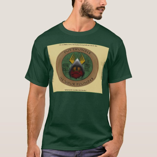 T-shirts Etiqueta de VikingBeer (Frente)