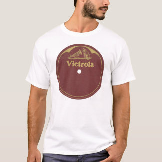 T-shirts Etiqueta do registro de Victrola - vazio