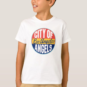 T-shirts Etiqueta do vintage de Los Angeles