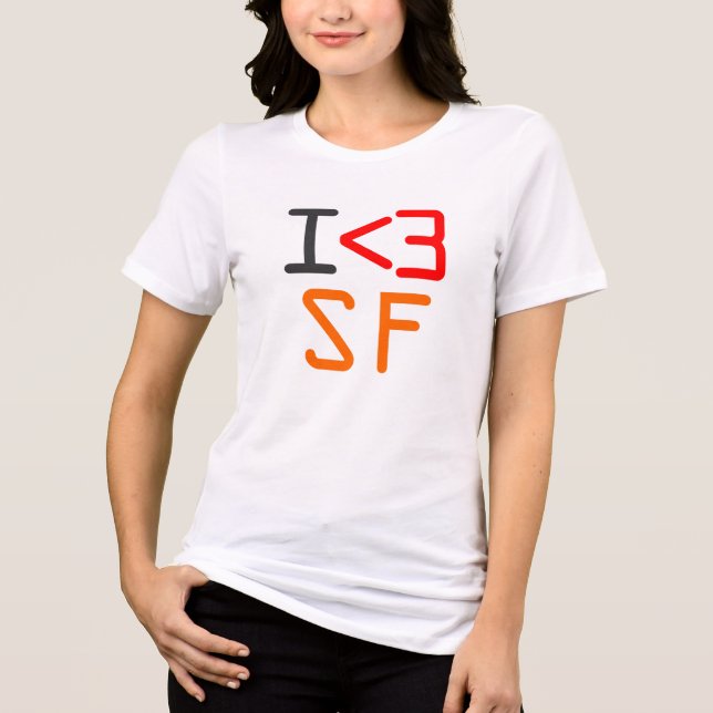 T-shirts Eu <3 SF (Frente)