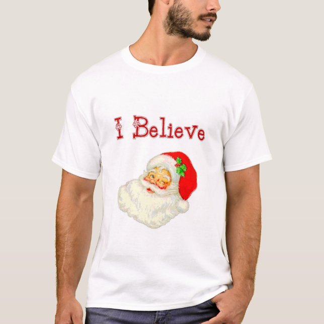 T-shirts Eu acredito o papai noel (Frente)