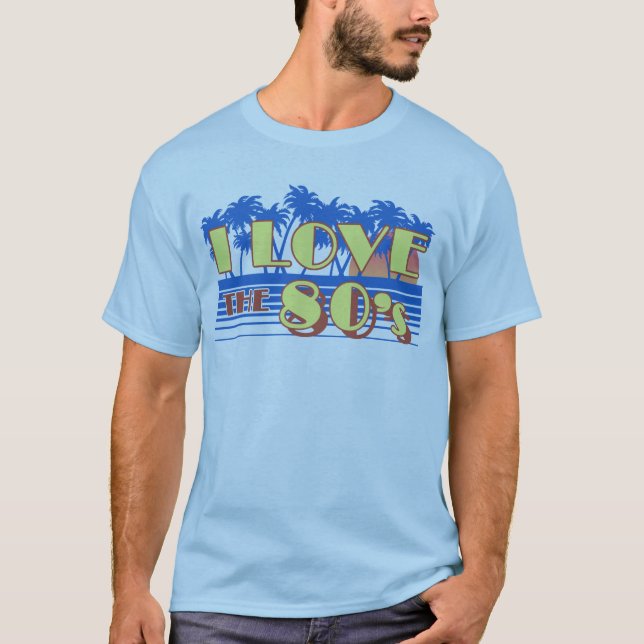 T-shirts Eu Adoro A anos 80 (Frente)