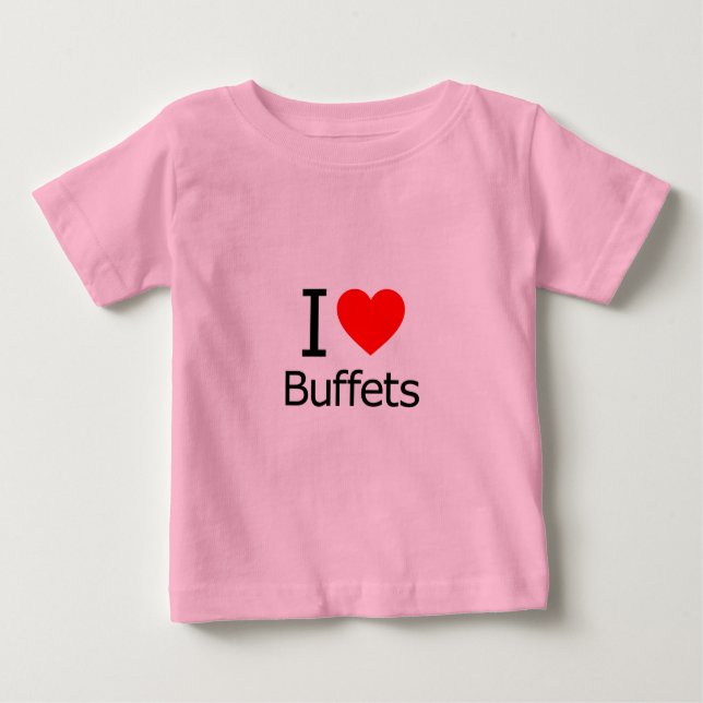 T-shirts Eu Adoro Buffets (Frente)