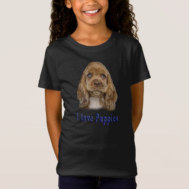 T-shirts Eu adoro cachorros (Frente)