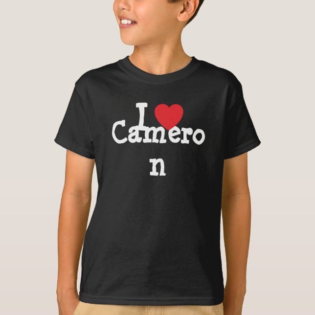 T-shirts Eu adoro Cameron Heart-Shirt (Frente)