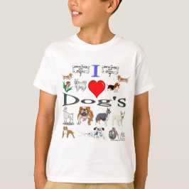 T-shirts Eu adoro o Dog